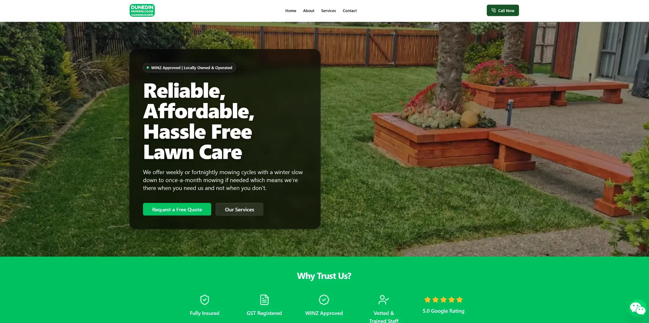 Dunedin Mowing — Gardening Services in Dunedin