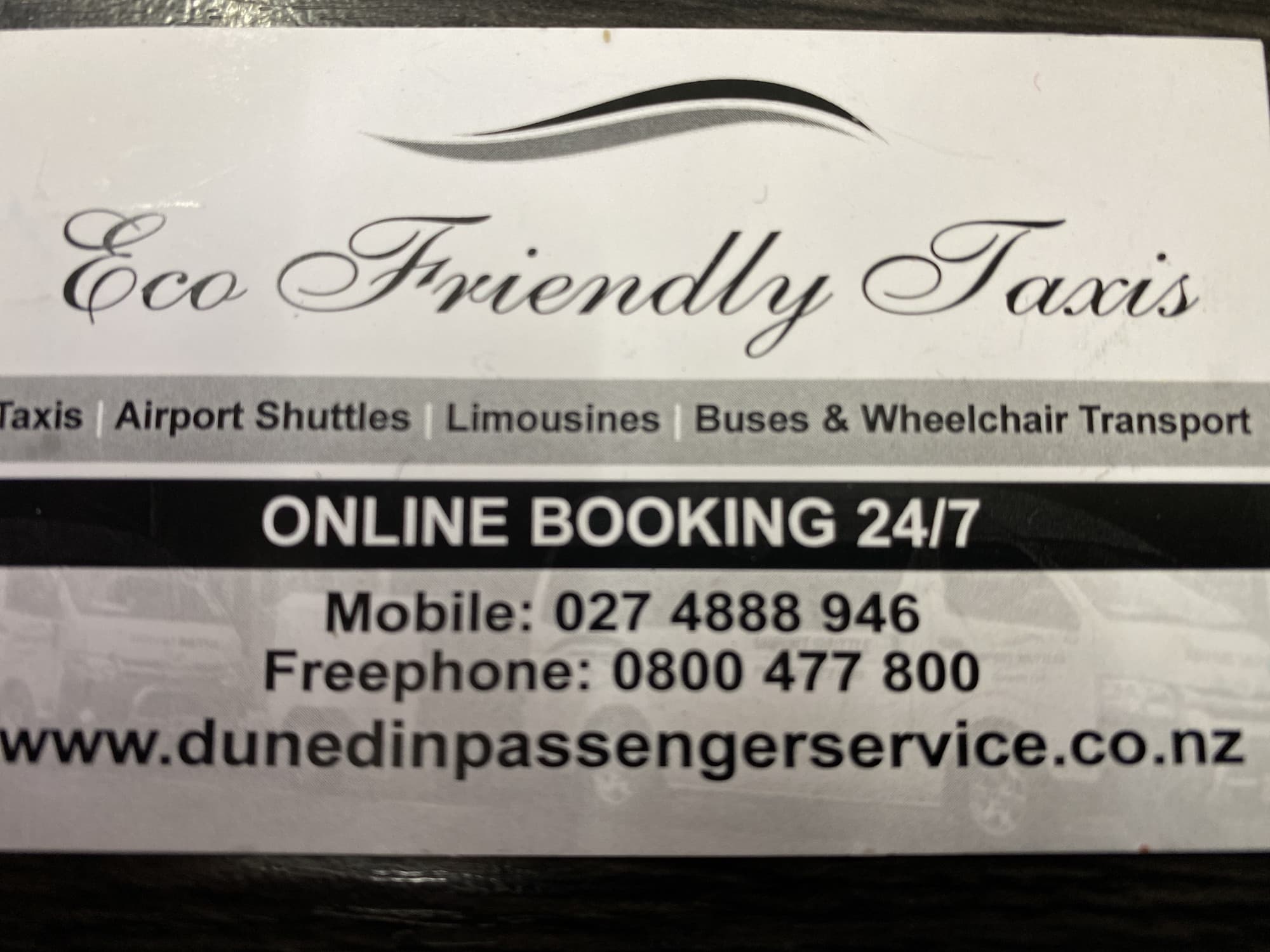 Eco Friendly Dunedin Taxi
