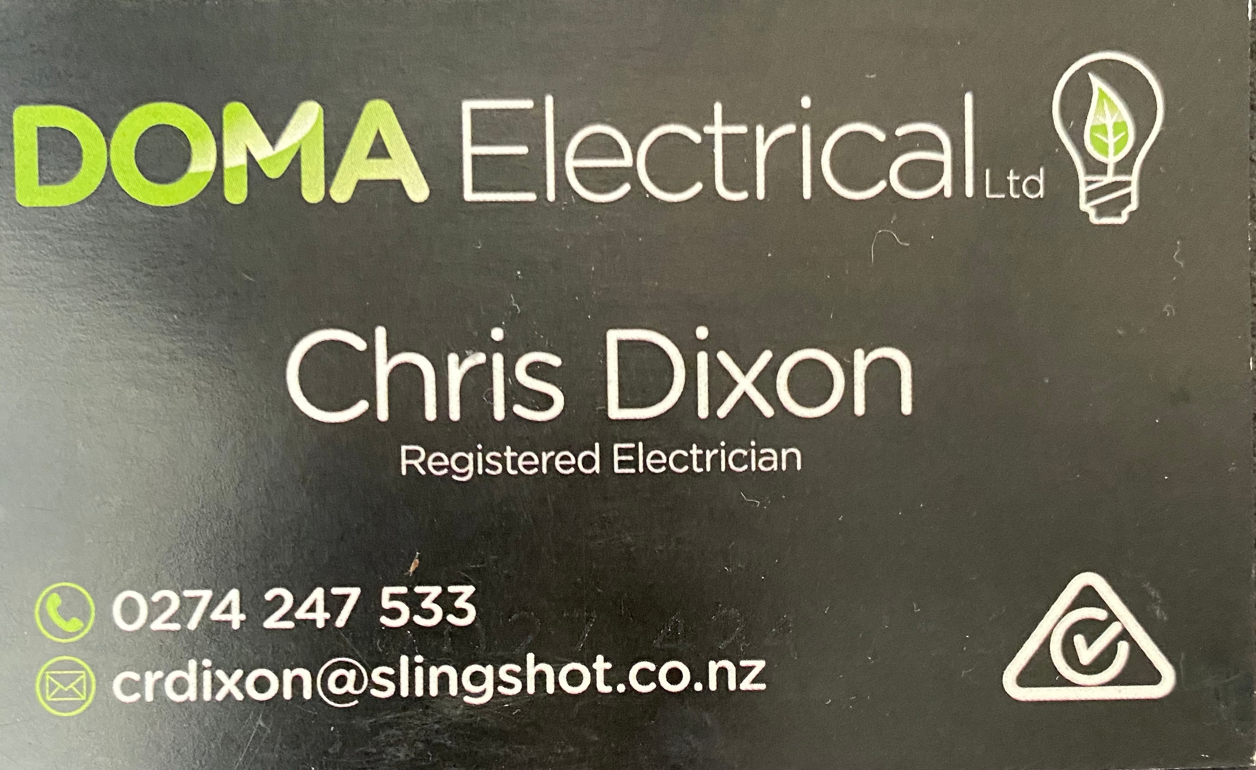 Doma Electrical Ltd — Electricians in Dunedin