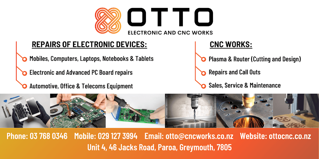 OTTO ELECTRONIC & CNC WORKS LTD — Appliance Repair in Greymouth
