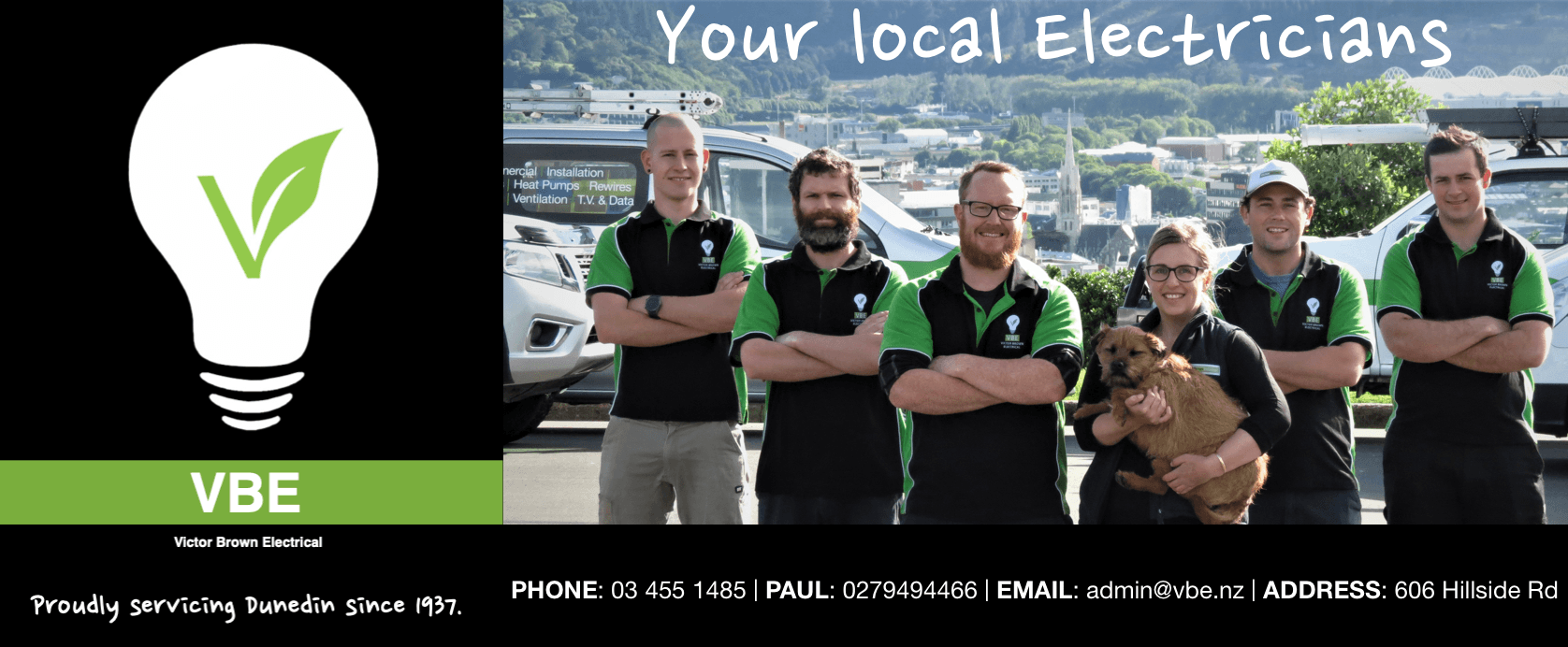 VBE - Victor Brown Electrical — Electricians in Dunedin