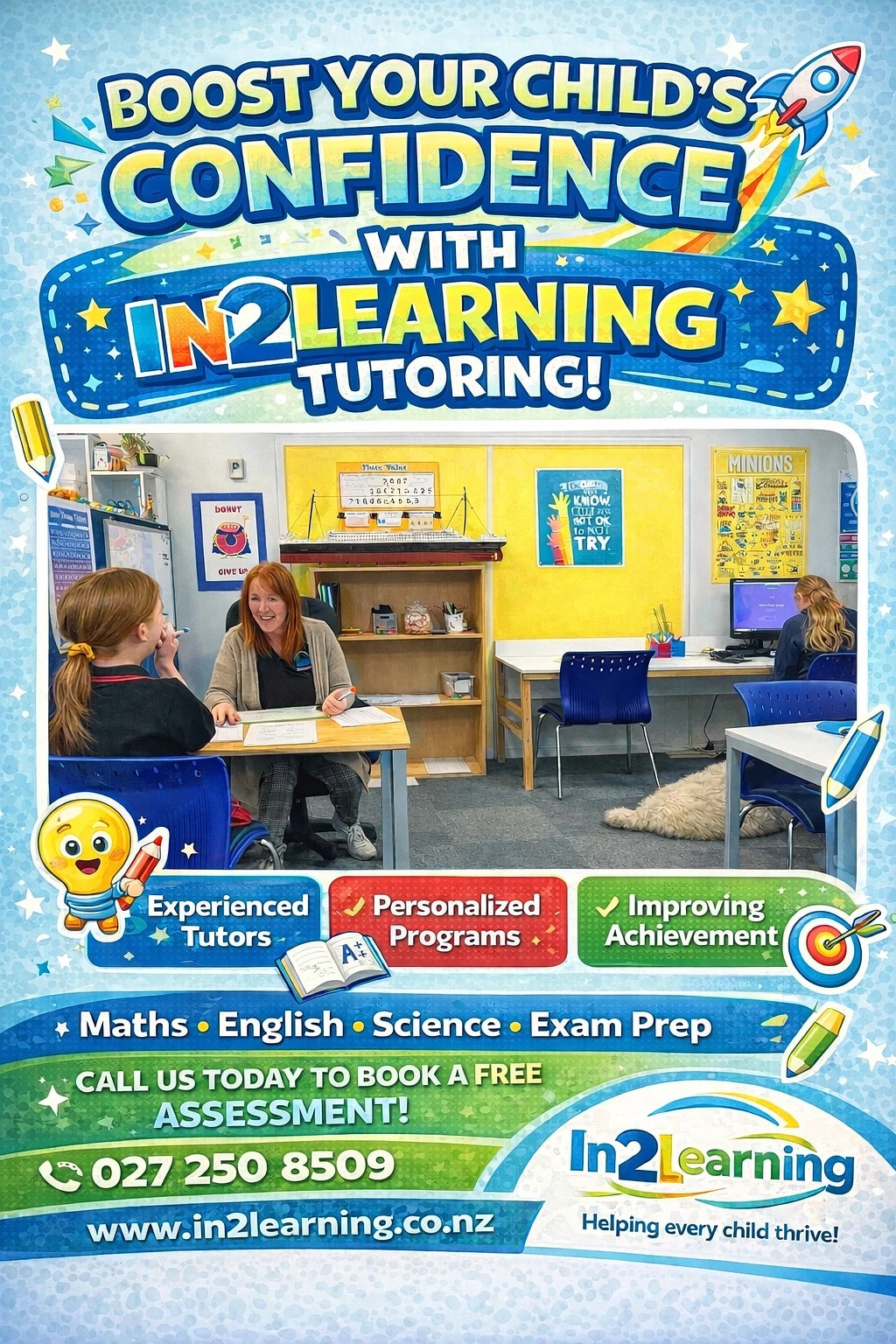 In2Learning Tutoring Dunedin — Education & Training in Dunedin