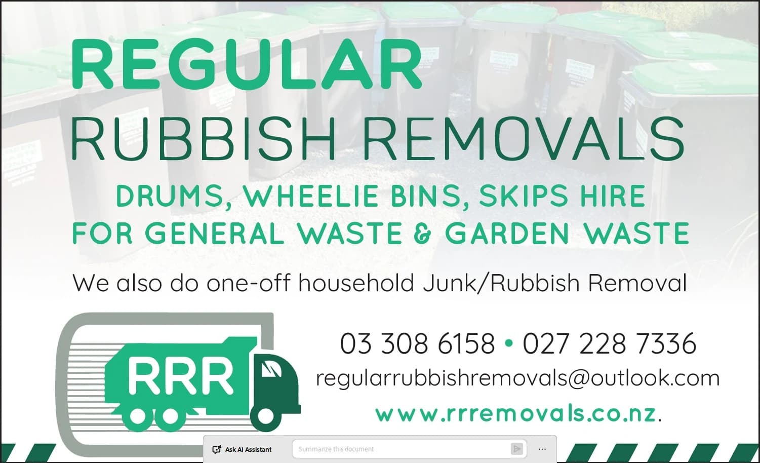 Regular Rubbish Removals (RRR) — Property Maintenance Services in Ashburton