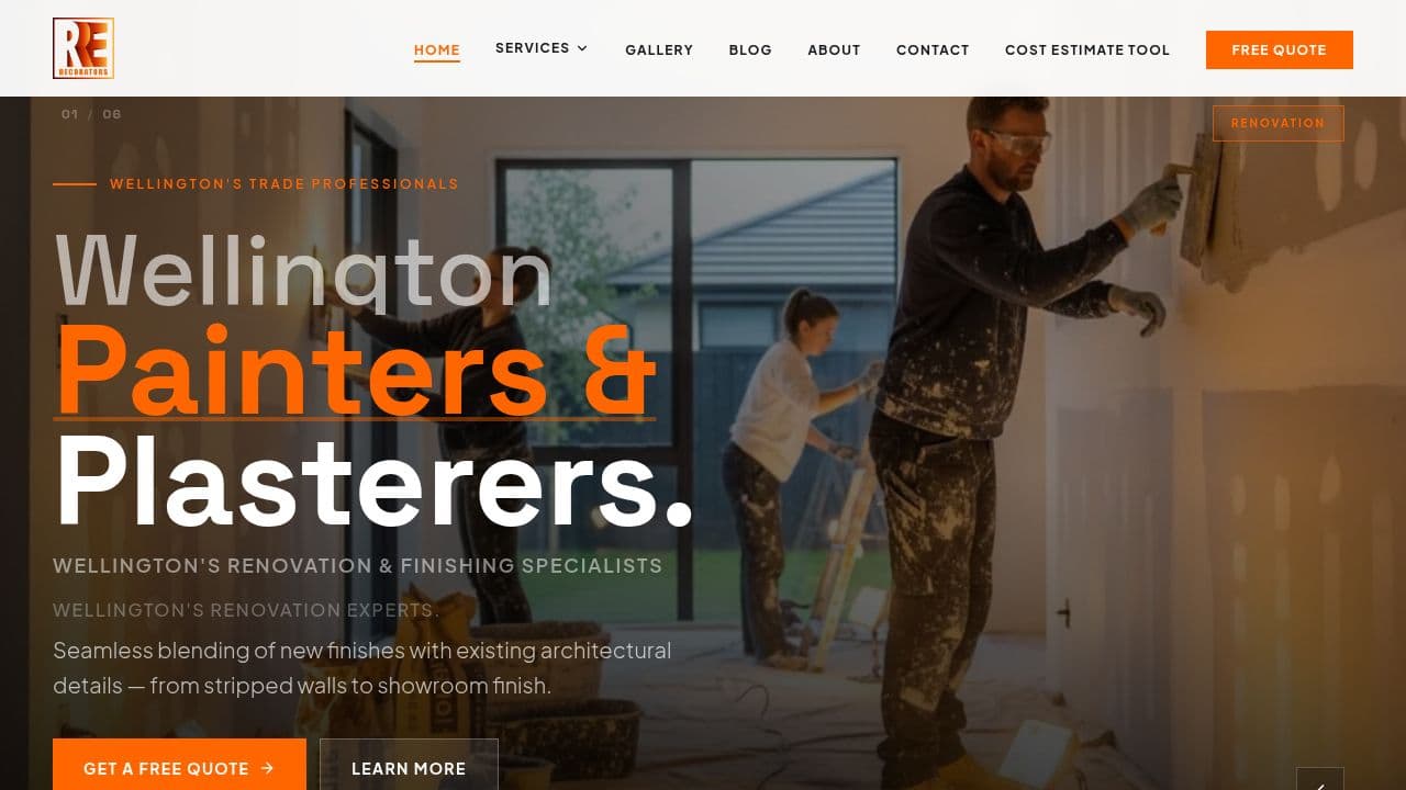 RE Decorators — Painters in Wellington