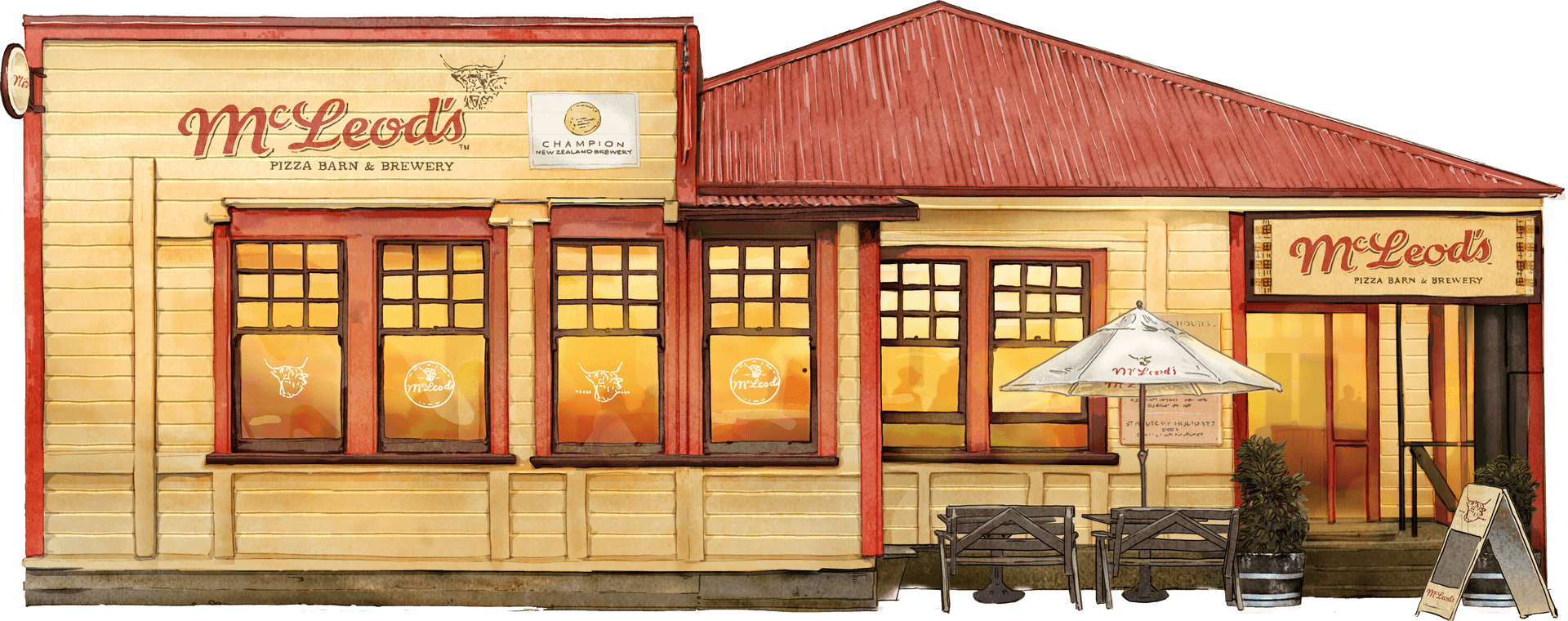 McLeod's Pizza Barn — Restaurants in Waipū