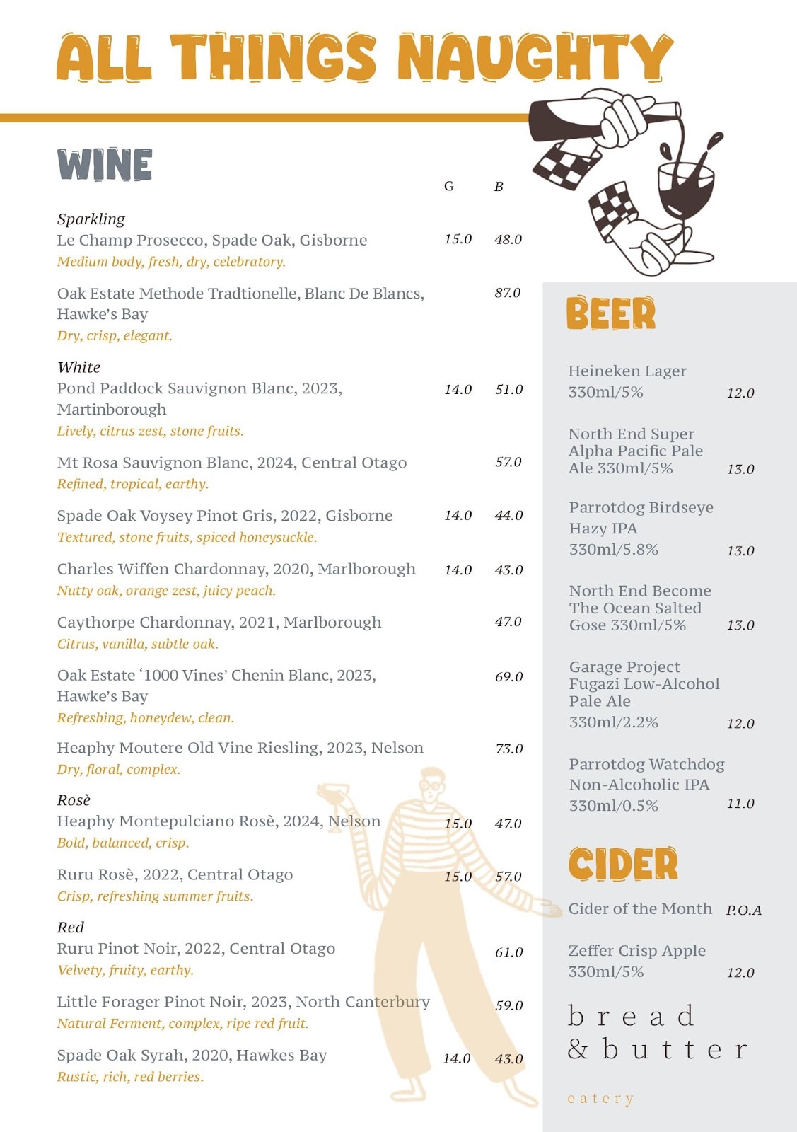Bread and butter eatery — Restaurants in Wellington
