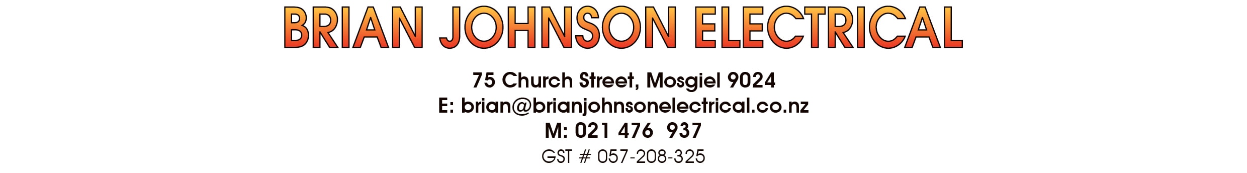 Brian Johnson Electrical — Electricians in Dunedin