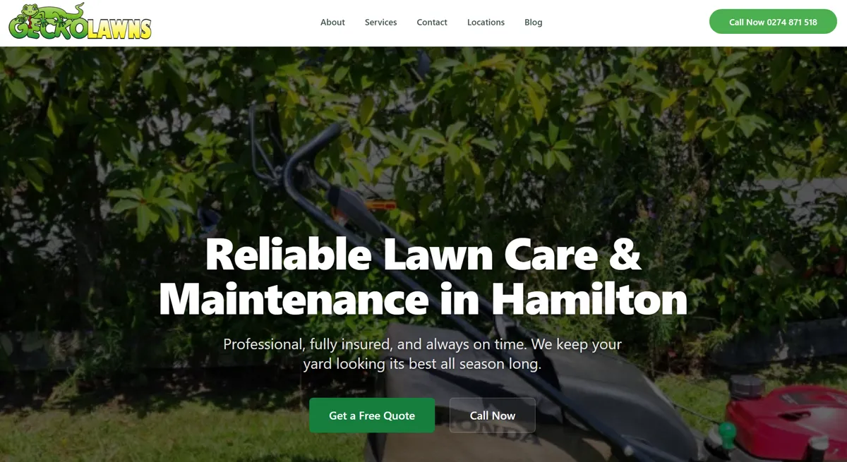 Gecko Lawns — Gardening Services in Hamilton