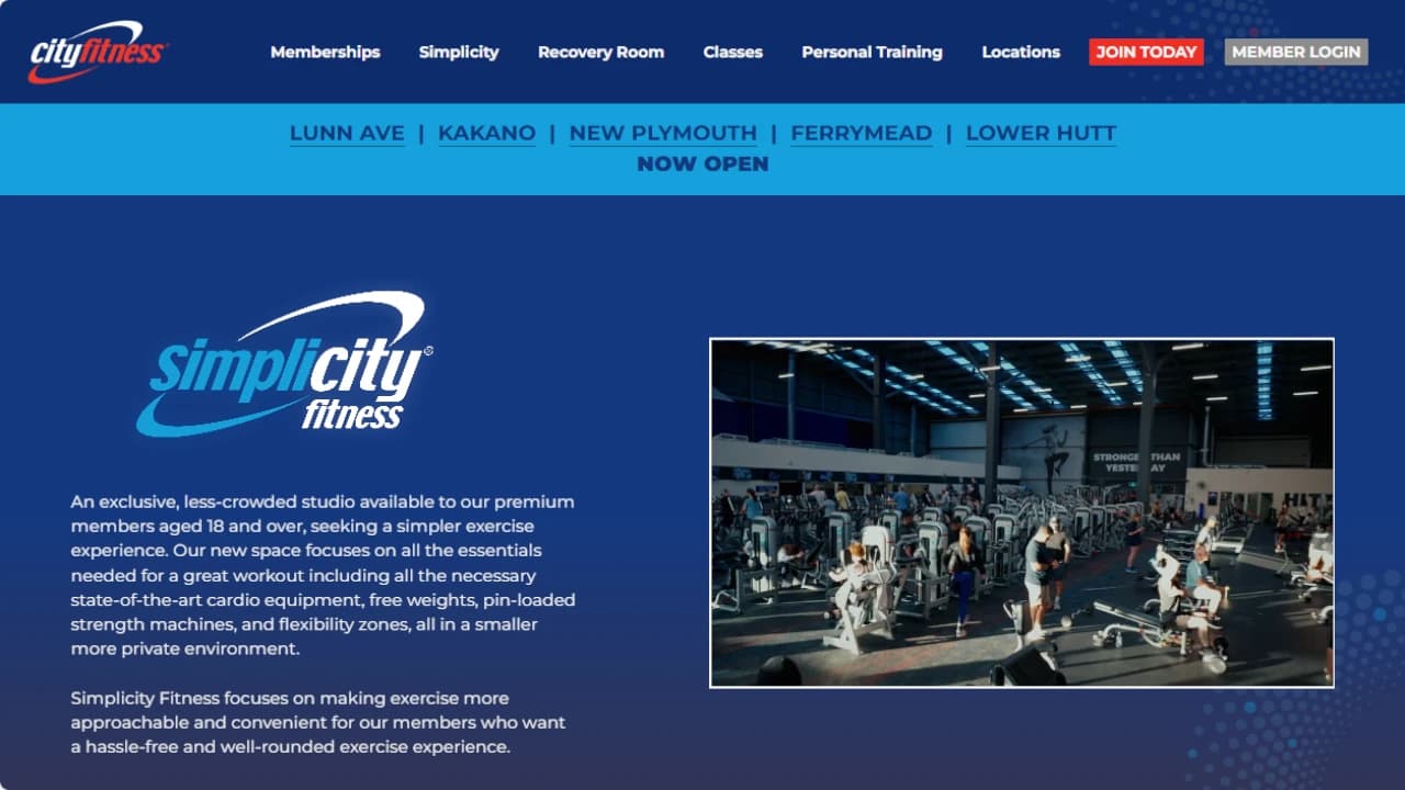 Simplicity Fitness — Gyms in Wellington