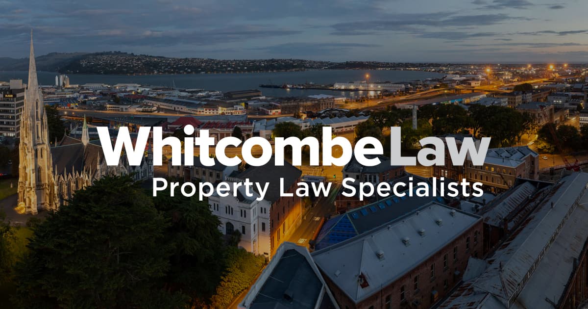 Whitcombe Law — Legal Services in Dunedin