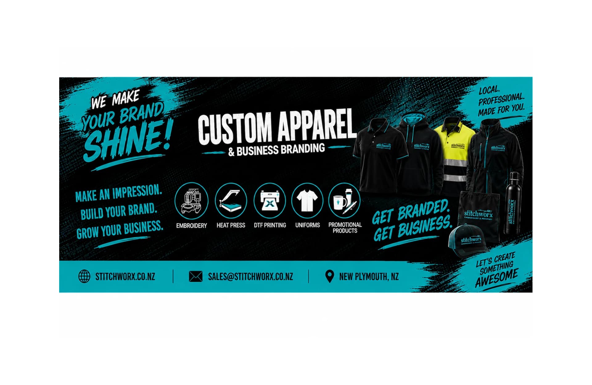 Stitchworx Embroidery & Printing Ltd — Printing Services in New Plymouth
