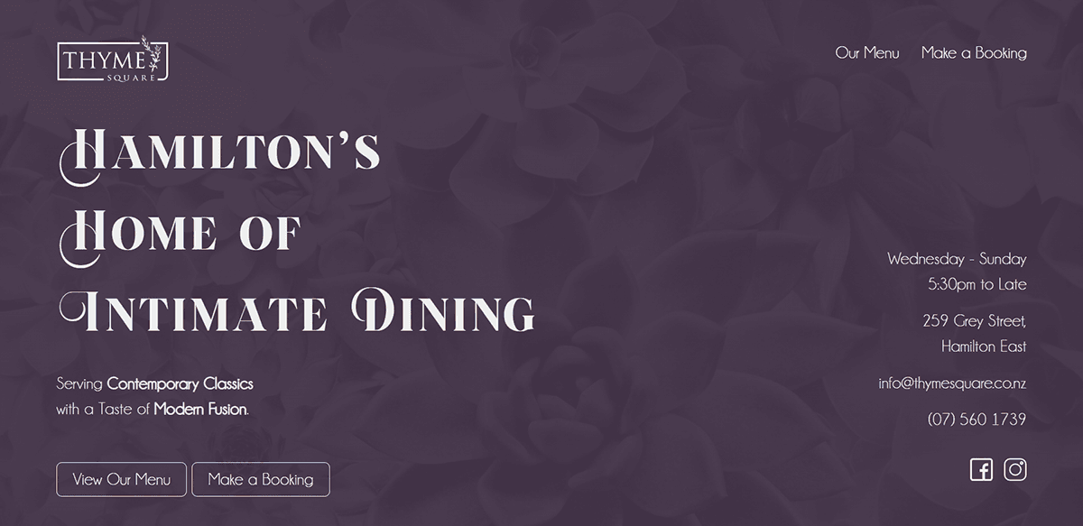 Thyme Square — Restaurants in Hamilton
