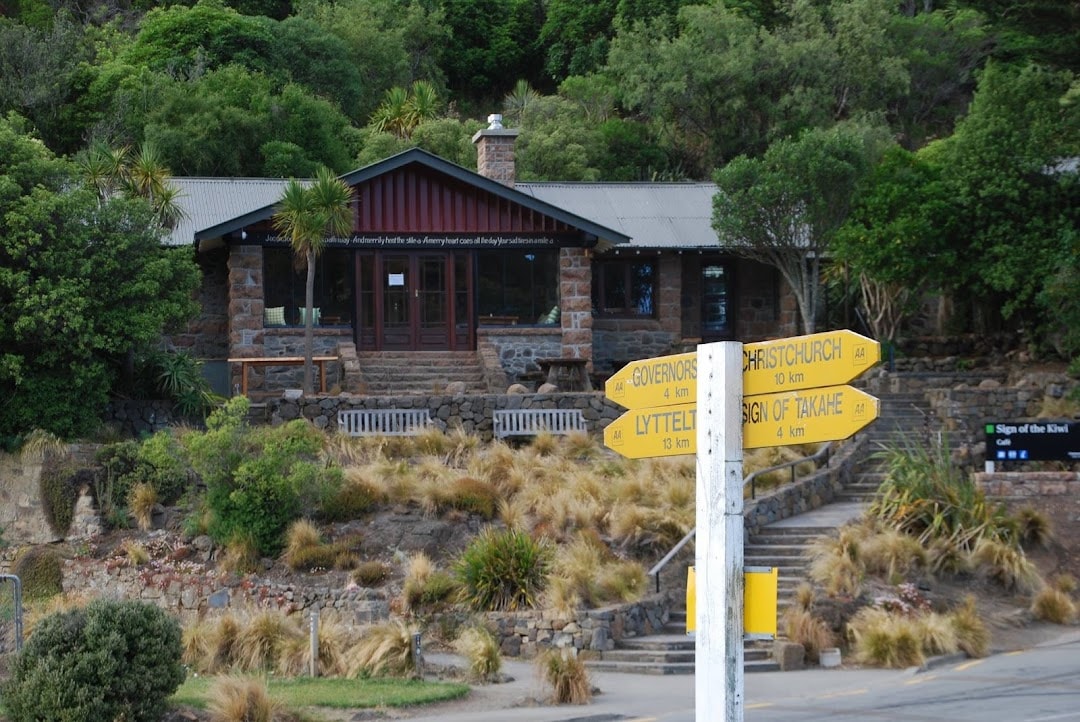 Sign of the Kiwi Cafe — Takeaway Food in Governors Bay