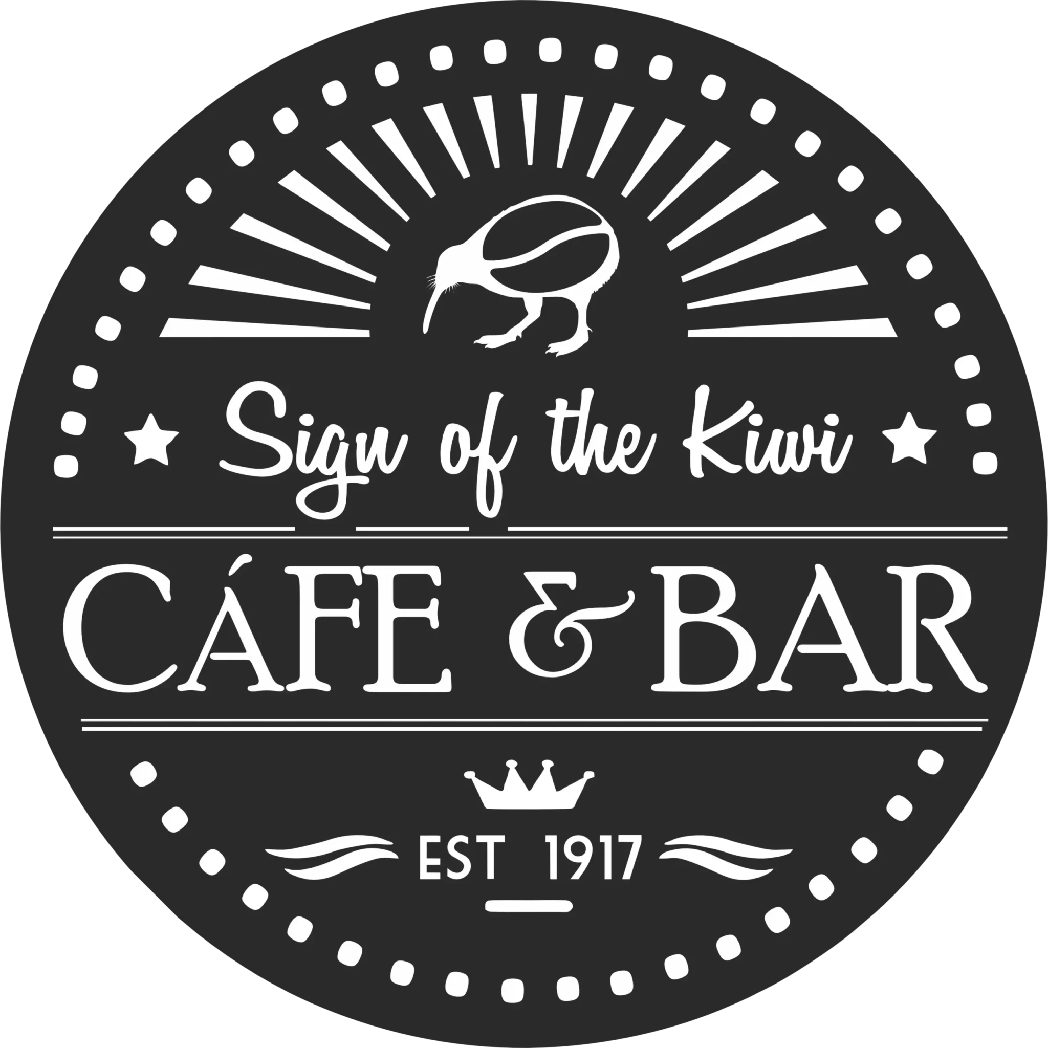 Sign of the Kiwi Cafe