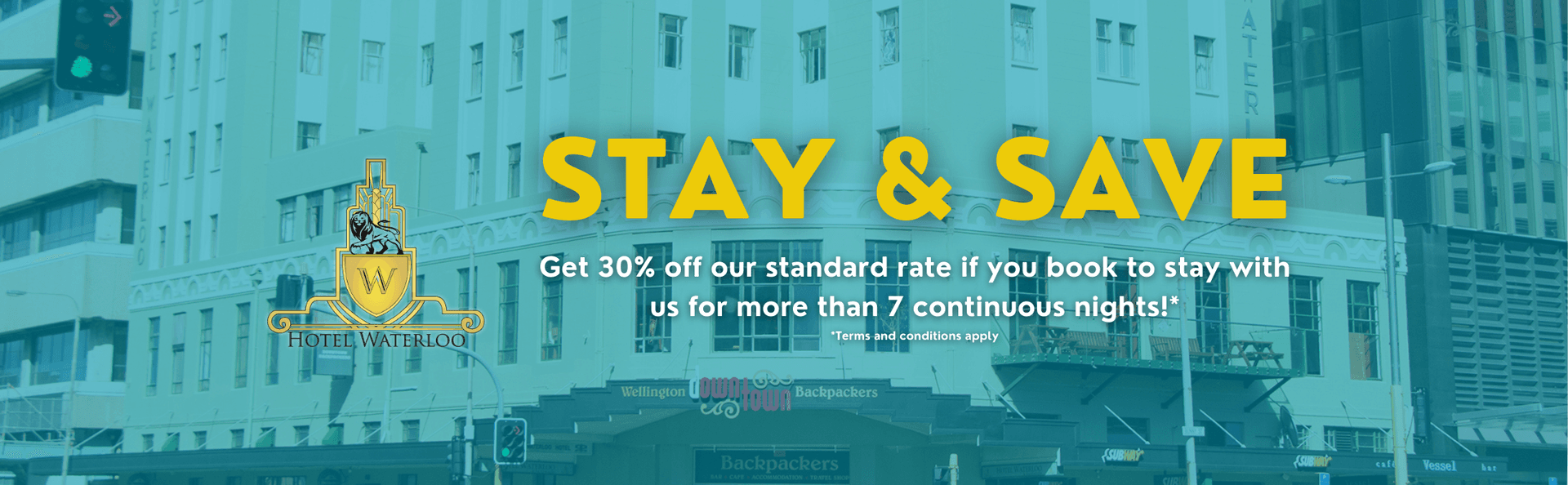 Hotel Waterloo & Backpackers — Accommodation in Wellington