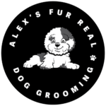 alex's fur real dog grooming logo