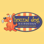 hound dog hairdesign logo