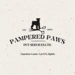 pampered paws pet services logo