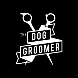 the dog groomer logo