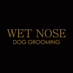wet nose dog grooming logo