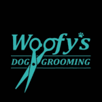 woofy's dog grooming logo